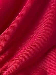 Swim Chiccia 1 pieza Braguita de bikini de unicolor para mujer, diseño minimalista - Rojo violeta - Ver 5
