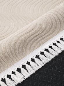 Washable Non-Slip Decorative Thin Carpet Without Tassels, Suitable For Living Room, Kitchen, Hallway, Bathroom, Size 40x60 - 200x900 Cm - Beige - View 5