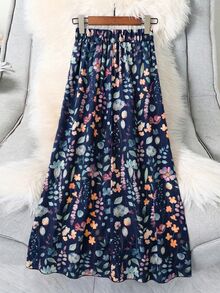 SHEIN LUNE 女士休闲碎花半身裙 - 彩色 - 查看 2