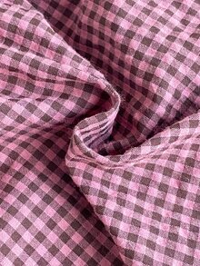 SHEIN 2件組女嬰粉色格紋開襟衫套裝，秋冬90年代家庭款荷葉邊下擺寬鬆格紋套裝，可愛休閒幼兒兩件式穿搭 - 西瓜粉 - 查看 9