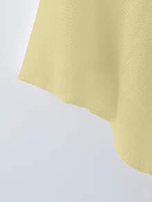 GlowEve CURVE Women's Casual Loose Vacation Style White Poncho Cardigan, Spring/Summer - Yellow - View 5