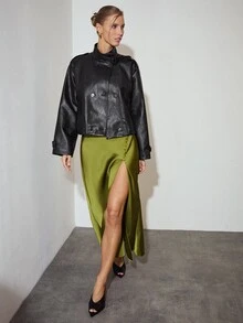Soir Sept Soir Sept Urban Cowl Neck Backless Dress - Green - View 3