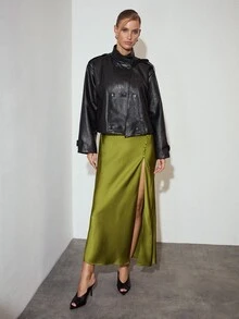 Soir Sept Soir Sept Urban Cowl Neck Backless Dress - Green - View 7