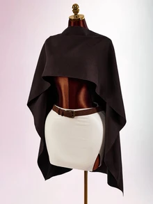 Amplova Women Overcoats - Coffee Brown - View 13