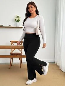 Enliva Pantalones Extra Grande - Negro - Ver 7