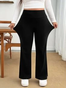 Enliva Pantalones Extra Grande - Negro - Ver 3