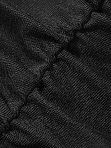FRIFUL Women's Solid Color Pleated Casual Versatile Daily Wear Camisole Top Summer Top - Black - View 3
