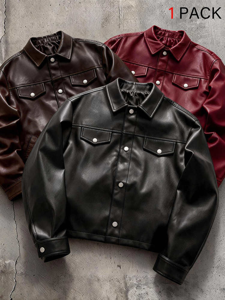 FeverCity Fashionable Versatile Long Sleeve Men's Jacket, For Spring, Outdoor - Black - View 6