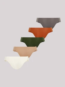 Hourtrue 5pack Contrast Lace Panty Set Lingerie - Multicolor - View 4