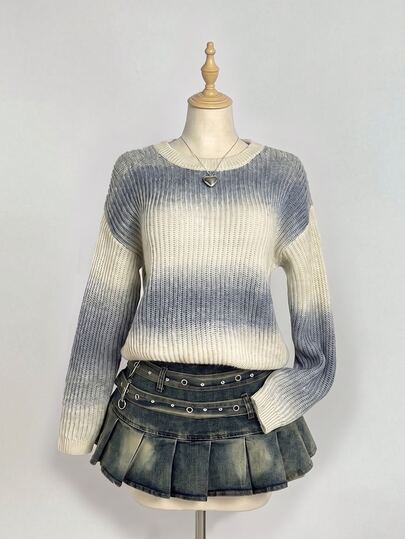 Dulcita Women's Fashion Casual Loose Versatile Top, Colorful Cute Sweet Daily Wear, Elegant Street Style, Vacation Outfit