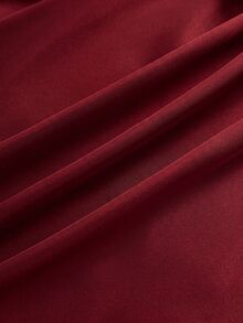 Attitoon Women's Solid Color Off Shoulder Casual Party Mini Dress - Red - View 4