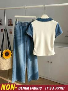 Resyla 女裝套裝 2件組，熱門時尚居家舒適睡衣套裝 - 彩色 - 查看 2