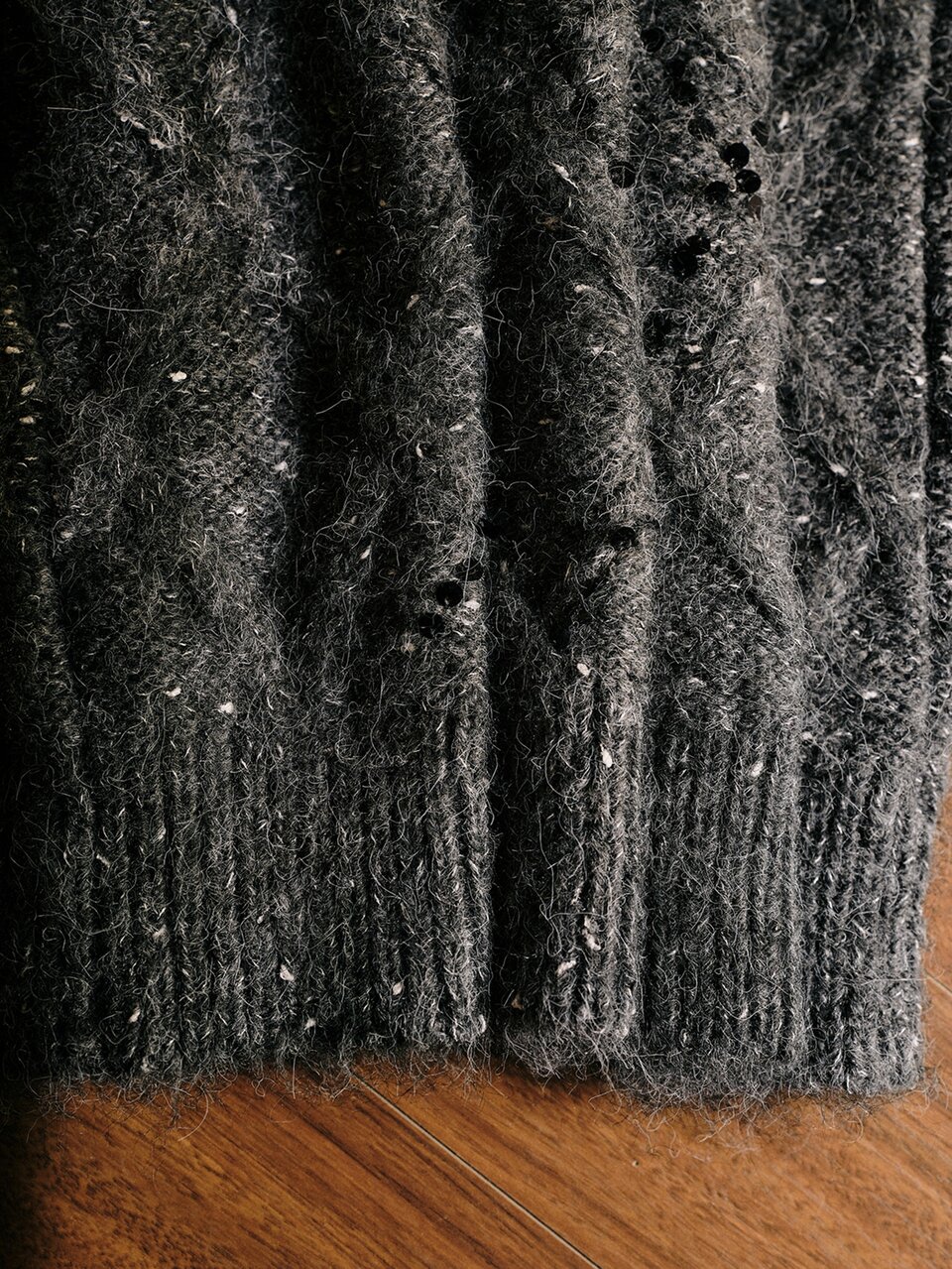 MOTF ARGYLE PATTERN DROP SHOULDER SWEATER