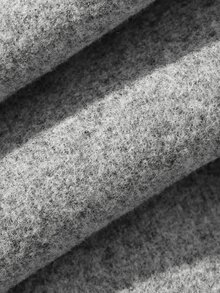 DAZY Solid Color Loose Wool Trousers Casual Street Korean Style Vacation Autumn/Winter Women Long Pants - Grey - View 9