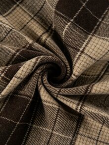 Balvessa Button A-Line Overcoat For Women, Elegant Party, Commute, Office And Outdoor Wear, Autumn/Winter - Navy Blue - View 9