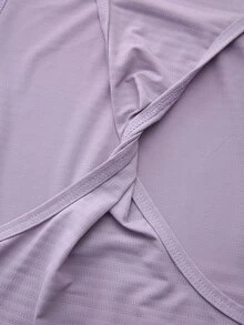 SHEIN Cheerettes 女款純色圓領背心、撞色運動內衣與緊身褲套裝 - 彩色 - 查看 13