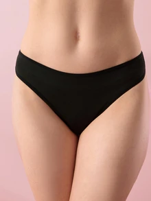 Bonmuse 3pcs/Pack Women's Lip Print Back Crisscross Thong Panties - Multicolor - View 8
