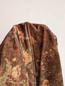 Comfortcana 大尺碼女款春夏花卉印花繫帶洋裝 - 棕色 - 查看 6
