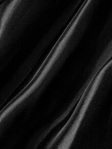 SHEIN MOD Elegante Vestido Corto Negro con Lentejuelas y Hombros Descubiertos Talla Grande para Eventos de Fiesta Nocturna de Mujeres,Vestidos de Noche de Lujo para Bodas,Vestido de Regreso a Casa,Vestido de Año Nuevo - Negro - Ver 5
