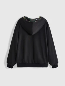 Paul Frank X ROMWE 女款卡通圖案連帽休閒日常長袖運動衫 - 彩色 - 查看 13