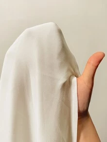 Auralis 大尺碼女款優雅通勤純色披肩袖洋裝 - 杏色 - 查看 6