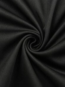 Juhart Plus Size Women's Solid Color Asymmetrical Collar Batwing Sleeve Loose Blouse One Shoulder Top Fall - Black - View 7