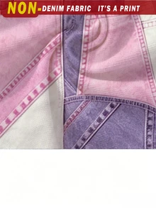 Young Girl 2pcs Set Casual Fashion Spring/Summer Girls Short Sleeve Dress Outfit, Sweet Cool Pink Patchwork Heart Pattern, Short Sleeve Round Neck T-Shirt Design And Patchwork Pink Cargo Skirt, Summer Must-Wear Choice, Easy Comfortable, Fashionable Girl Outfit, Spring/Summer Set - Multicolor - View 6