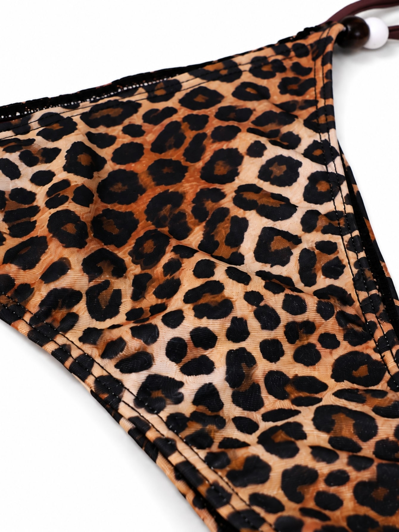 Leopard Print Beach Bikini Bottom Beach Vacation, view 5