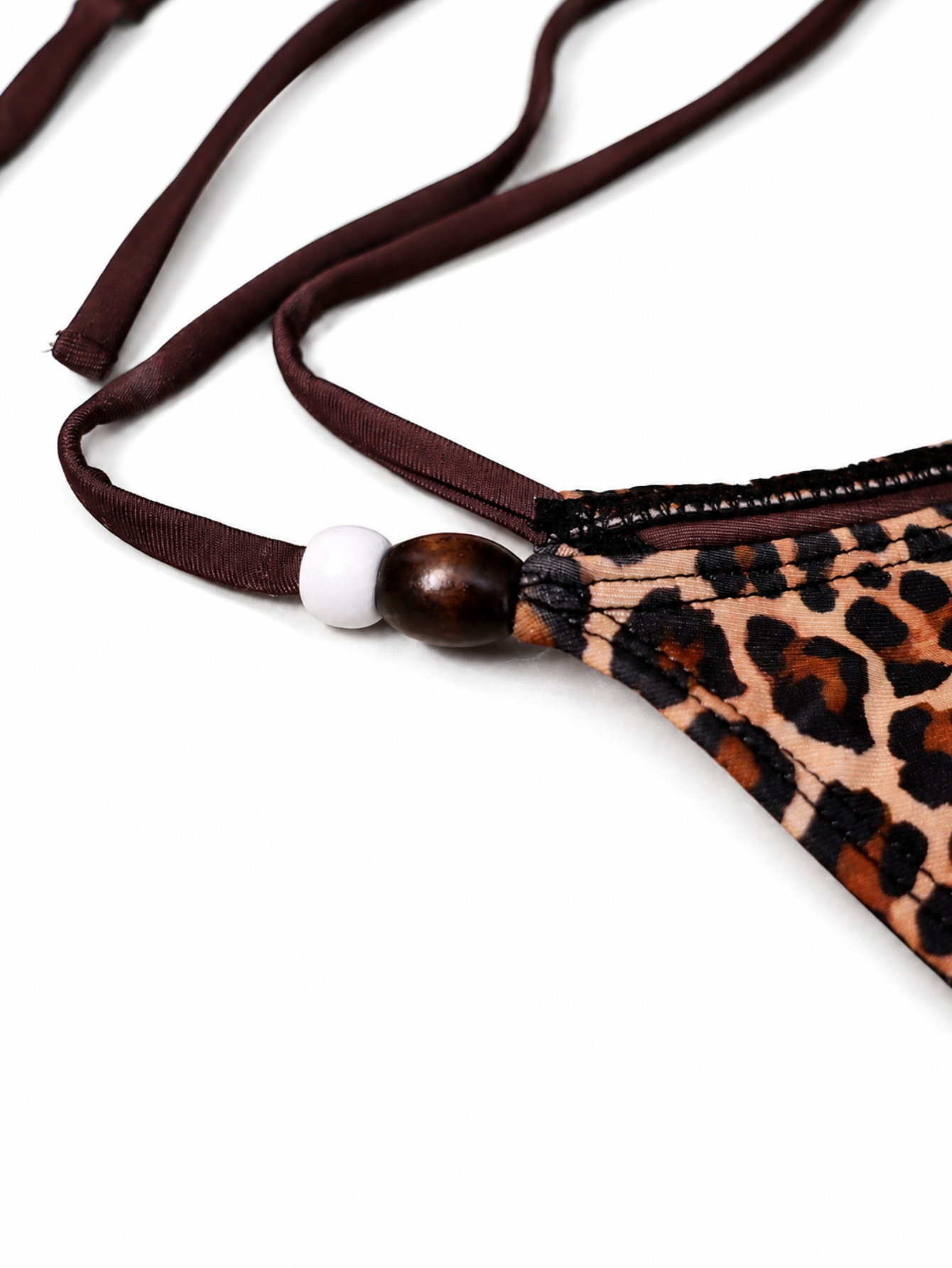 Leopard Print Beach Bikini Bottom Beach Vacation, view 4