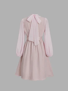 Fairmaia Oktoberfest Traditional German Women's Pink Chiffon Top And Dirndl Dress Set Including A Gorgeous Beaded Sequined Embroidered Apron - Pink - View 7