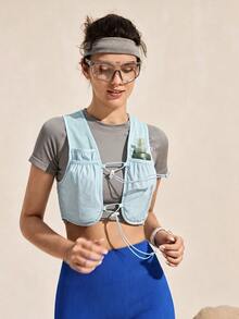 Exploreva Exploreva Women's Adjustable Design Pocket Outdoor Vest - Baby Blue - View 6