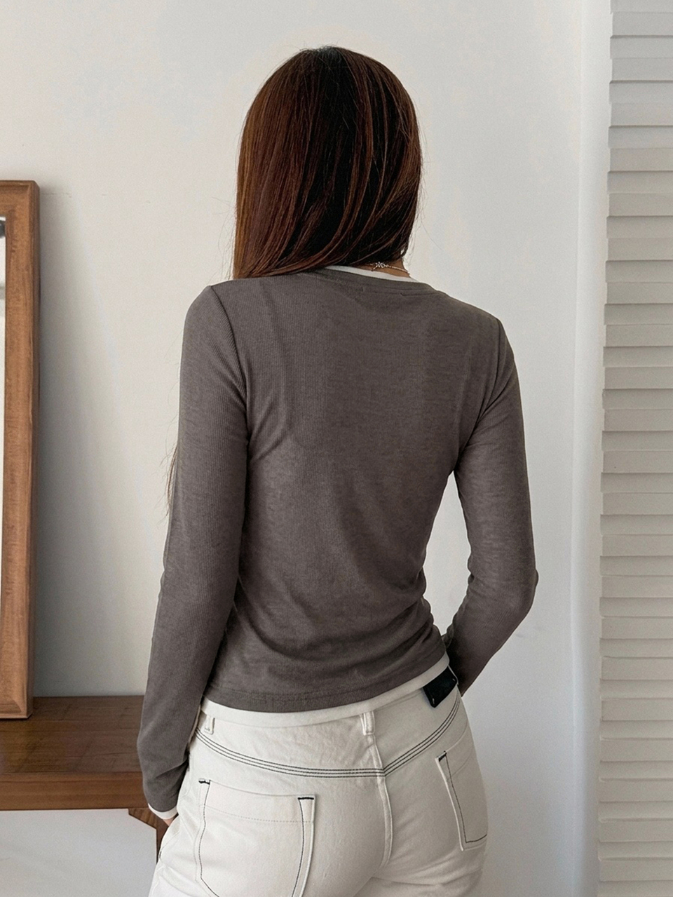 Women's Colorblock 2 In 1 Layered Crew Neck Long Sleeve Casual Streetwear Vacation Spring Autumn Base Layer T-Shirt