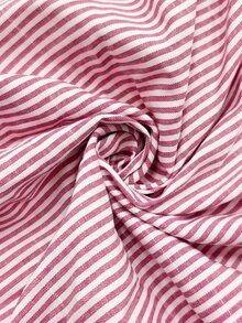 Elaquor Plus Size Vacation Casual Striped Ruffle Romper Fall - Red - View 3