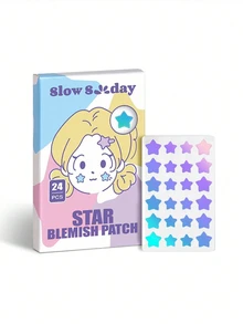 SlowSunday 星星痘痘貼，可愛星星造型，水膠體材質，超薄設計，全覆蓋，防水透氣，適用於妝前與日常護理，Y2K韓系護膚，適合秋冬，秋季必備，萬聖節與聖誕節適用 - 彩色 - 查看 7