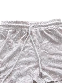 Resyla Setelan 2 potong untuk wanita, terdiri dari atasan lengan pendek dan celana pendek, cocok untuk pemakaian sehari-hari kasual. - MultiWarna - View 7