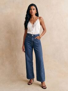 Daynim Contrast Lace Backless Hollow Out Sexy Top For Women, Beach Wear White Summer, Vacationcore - White - View 6