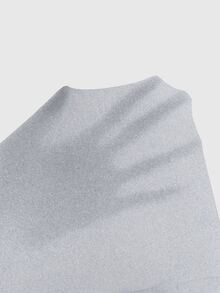 SHEIN Unity Camiseta de manga larga de unicolor para mujer, primavera y otoño - Gris Claro - Ver 8