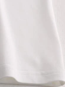 Balvessa Women's Draped Collar Long Sleeve Casual Relaxed Fit T-Shirt Autumn - White - View 5