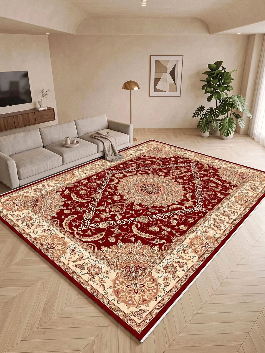 Digitally Printed Non-Slip Washable Runner And Area Rug Living Room Carpet, Modern Design | Modern, Scandinavian, Bohemian And Classic Styles | 100% Polyester - Multicolor - View 1