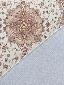 Digitally Printed Non-Slip Washable Runner And Area Rug Living Room Carpet, Modern Design | Modern, Scandinavian, Bohemian And Classic Styles | 100% Polyester - Creamy White - View 4