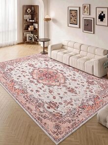 Digitally Printed Non-Slip Washable Runner And Area Rug Living Room Carpet, Modern Design | Modern, Scandinavian, Bohemian And Classic Styles | 100% Polyester - Creamy White - View 2