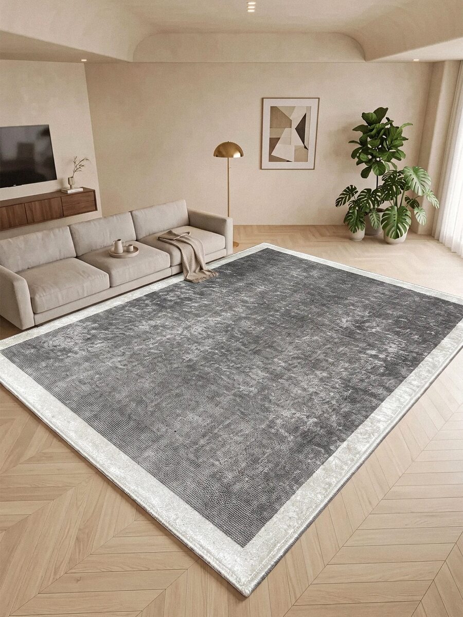 Digitally Printed Non-Slip Washable Runner And Area Rug Living Room Carpet, Modern Design | Modern, Scandinavian, Bohemian And Classic Styles | 100% Polyester - Creamy White - View 1