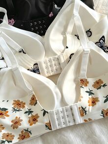 Napfluff Comfortable Printed Seamless Women's Underwear 3-Piece Set - Multicolor - View 7