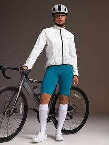 Powerista Women's Long Sleeve Woven Cycling Jacket Breathable Cycling Breathable Soft Casual White Workout Summer Autumn All Season Loose Jacket - White - View 8