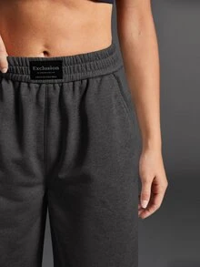 Exploreva Exploreva Celana Panjang Denim Kasual Wanita dengan Saku untuk Pemakaian Sehari-hari dan Aktivitas Luar Ruangan - Grey - View 7