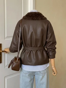 DAZY Women Winter Coats School Fall - Brown - View 6