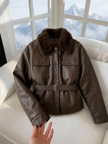 DAZY Women Winter Coats School Fall - Brown - View 11