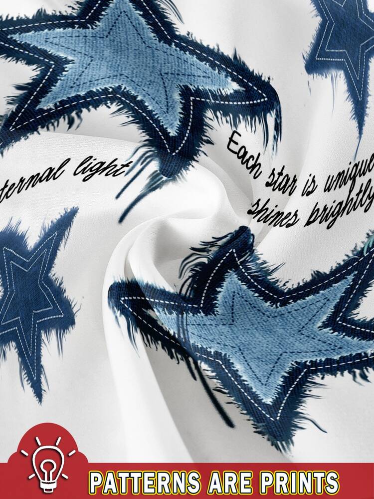 Slaydiva Plus-Size Women's Casual Sweatpants, Straight-Leg Style With Star Print, Comfortable Elastic Waistband-Perfect For Casual Autumn Outfits. - White - View 4