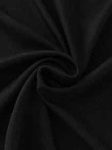 Balvessa Women's Commuter Office Work Simple Elegant Classy Solid Color Button Decoration Pencil Skirts Teachers' Day Black Autumn - Black - View 7