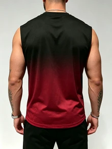 Gym Rark Men's Spider Print Casual Fitness Sports Tank Top, Gym - Multicolor - View 2
